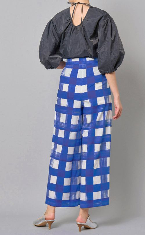 ブラッシュチェックタックパンツ