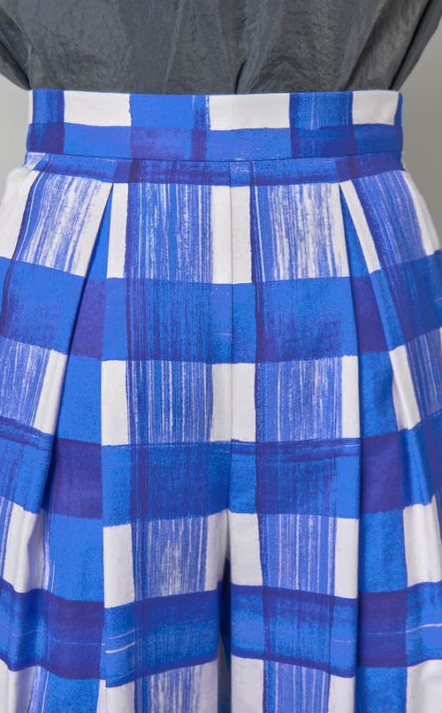 ブラッシュチェックタックパンツ