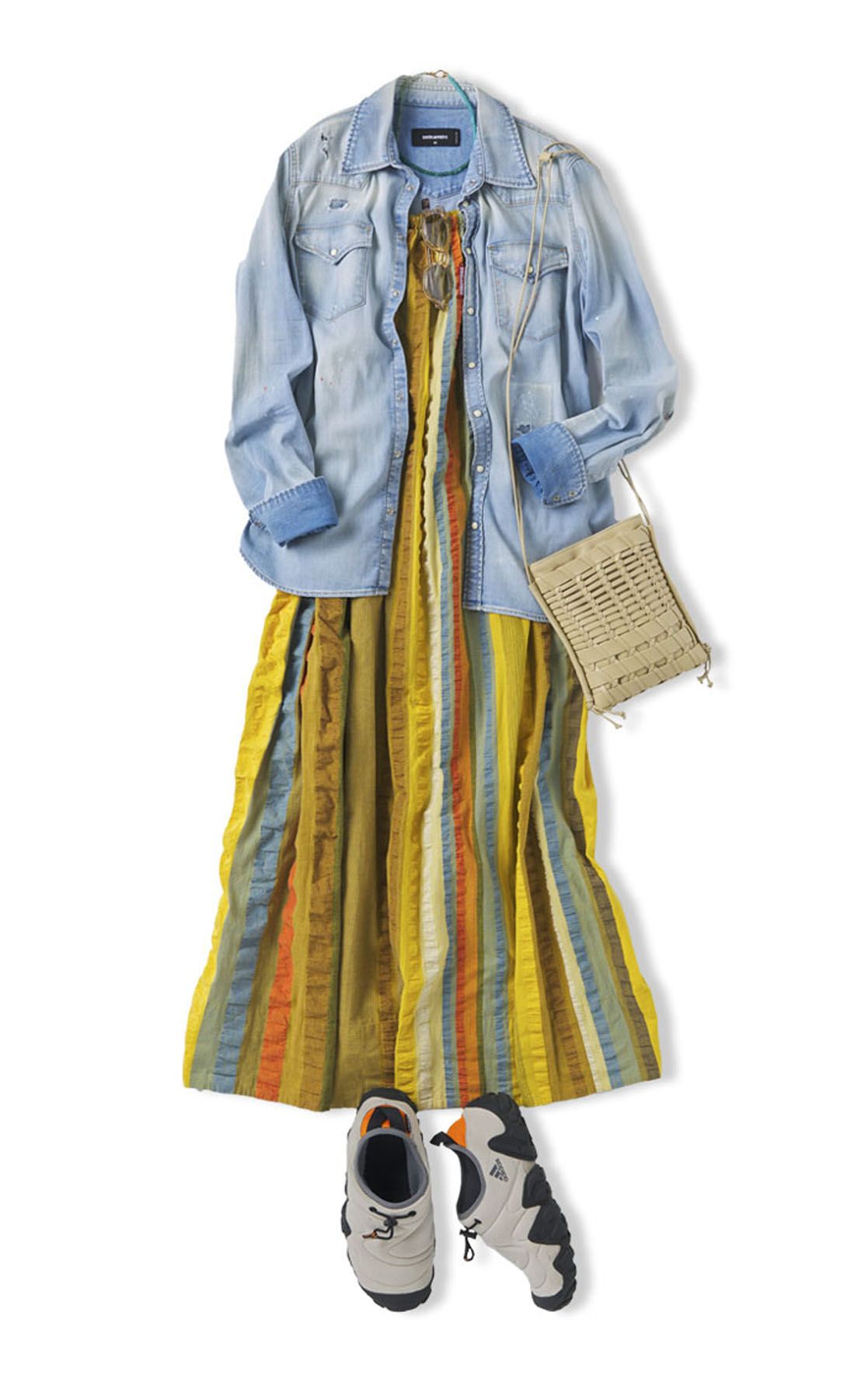 【極美品】DSQUARED2 デニムシャツ　ダメージ加工　デザイナーズ　イタリア DSQUARED2｜ダメージデニムシャツ