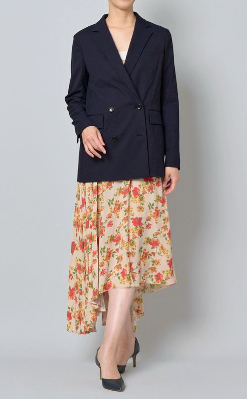 ストレッチダブルブレストジャケット