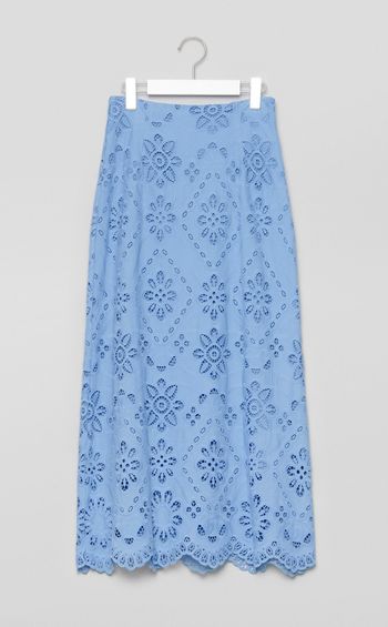 コットンエンブロイダリースカート