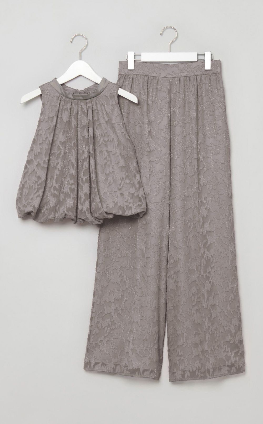 バックリボンセットアップパンツ