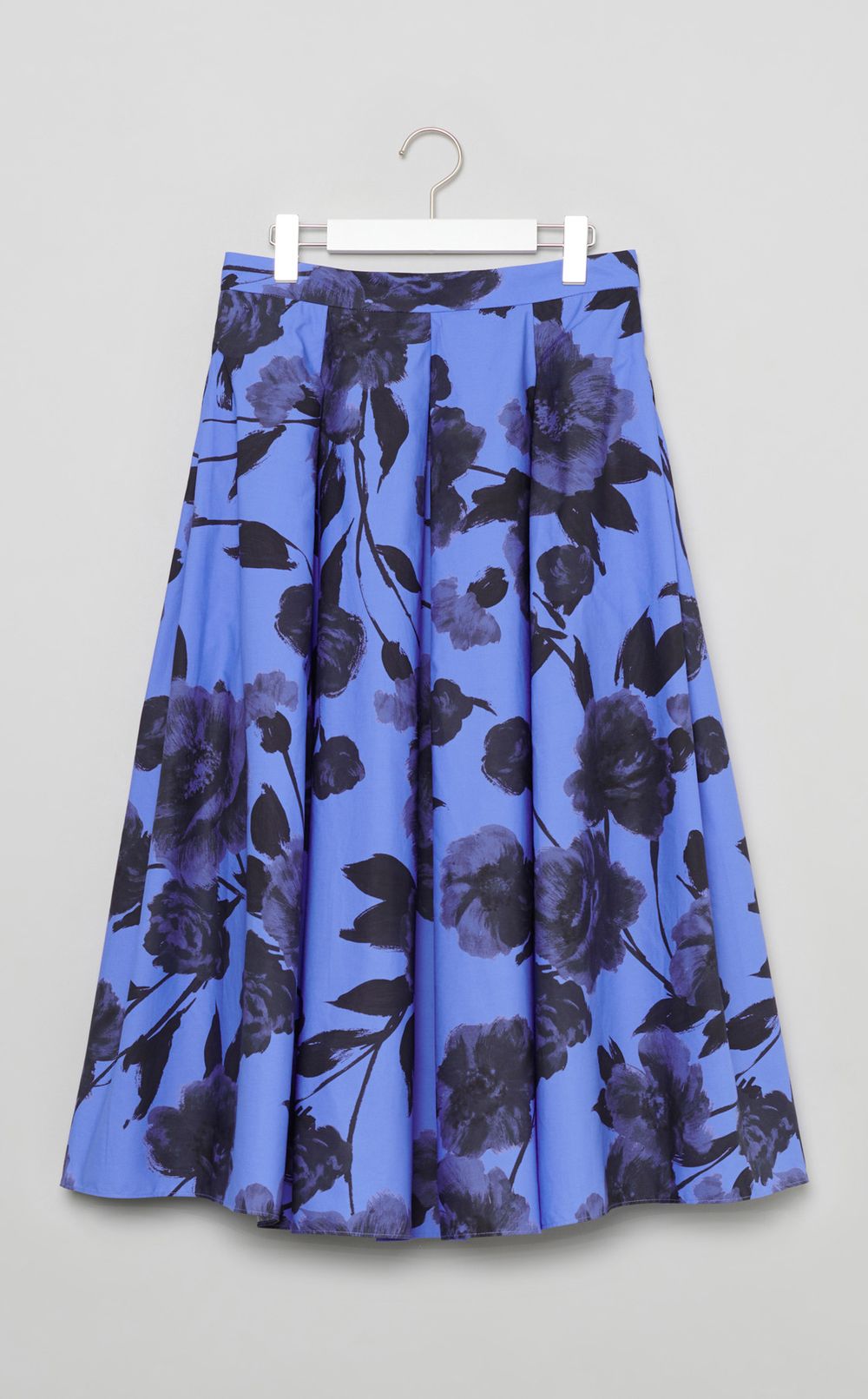 フラワープリン卜ボリュームへムスカート