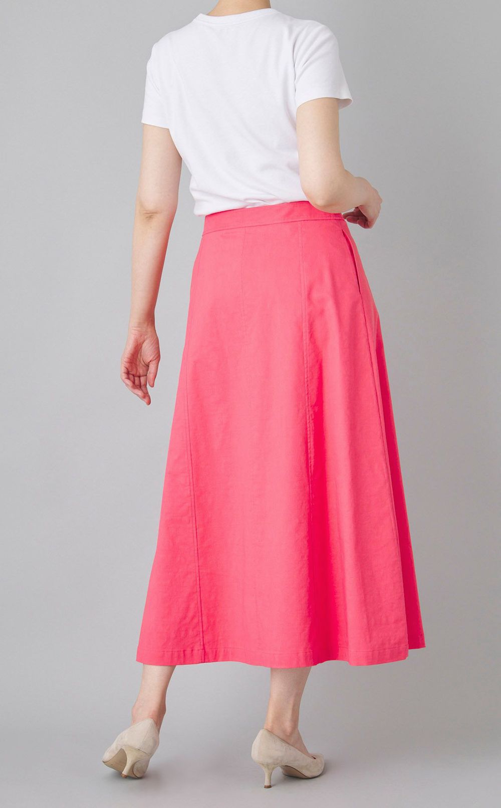 リネンAラインスカート
