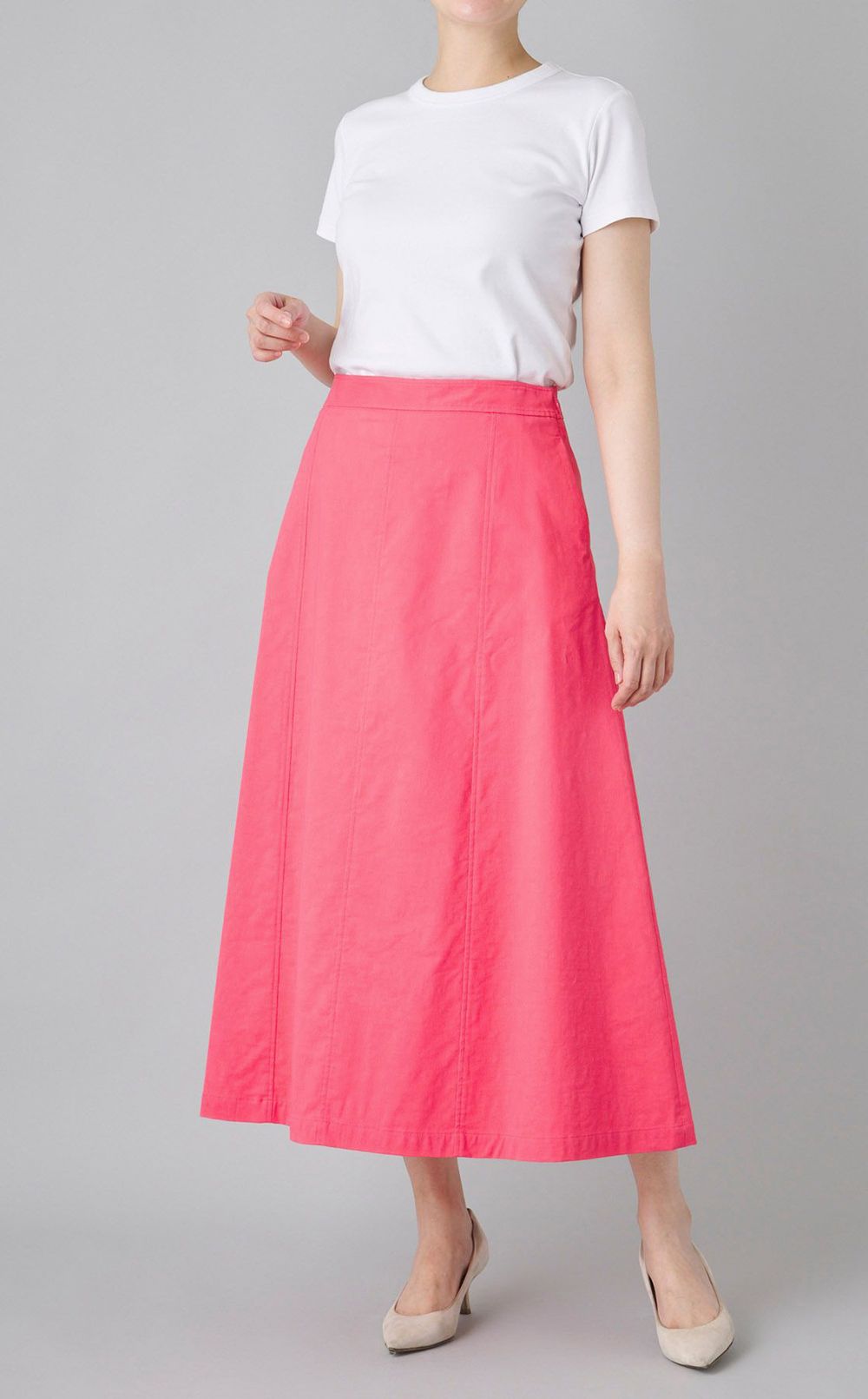 リネンAラインスカート