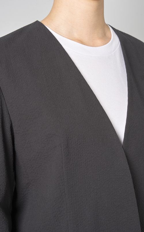 コットンサッカーカラーレスジャケット