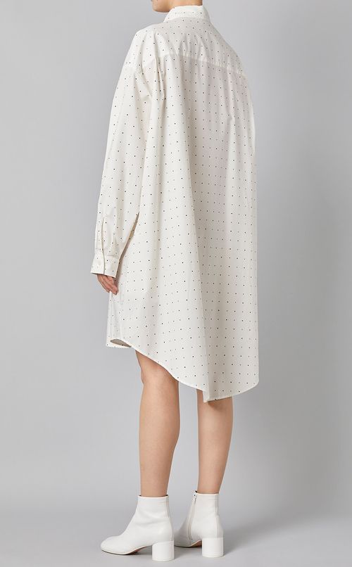 プリントコットンポプリンシャツワンピース