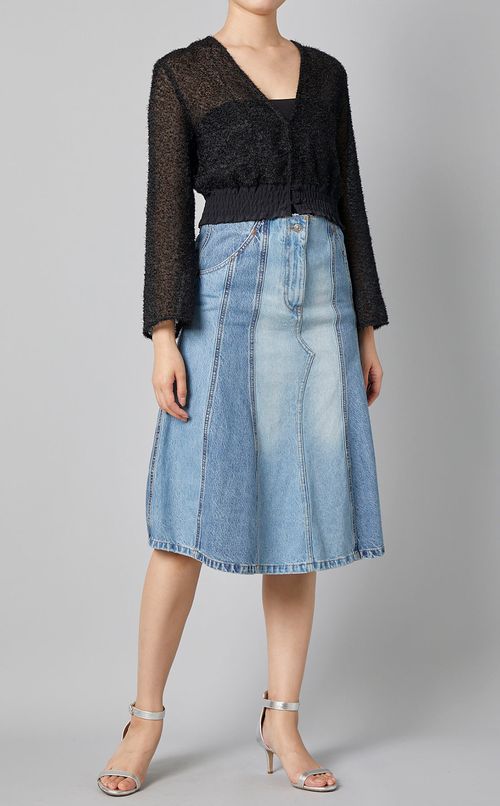 ウエストシャーリングカーディガン