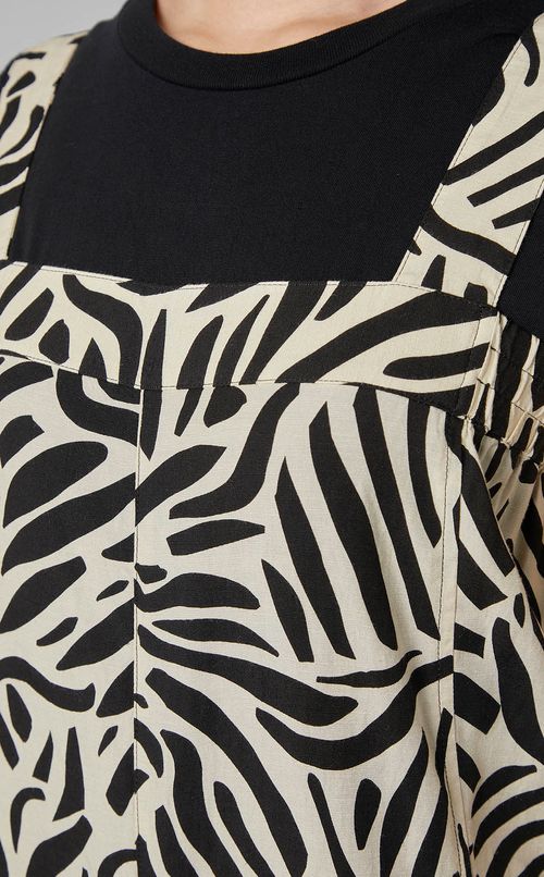 ゼブラプリントオールインワン