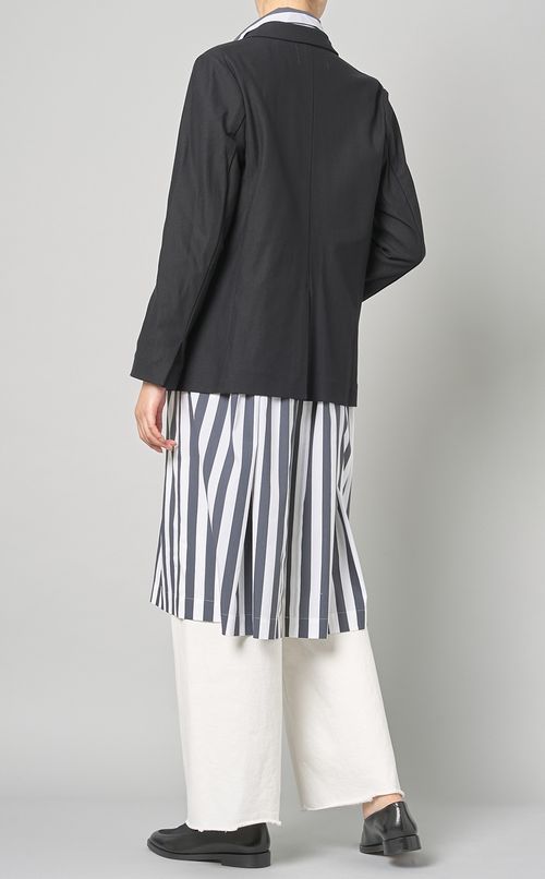 コットンニットダブルジャケット