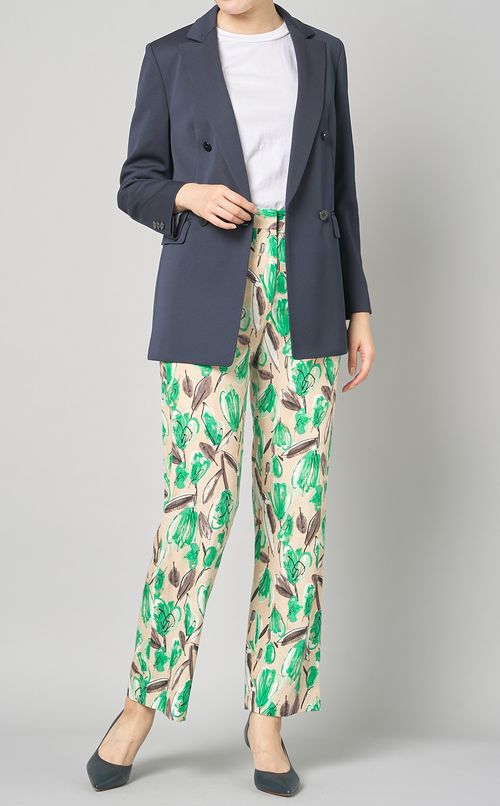 フラワープリントパンツ