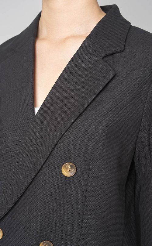 コットンニットダブルジャケット