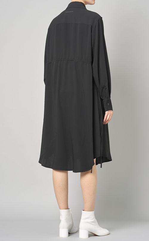 2wayギャザーシャツミディワンピース