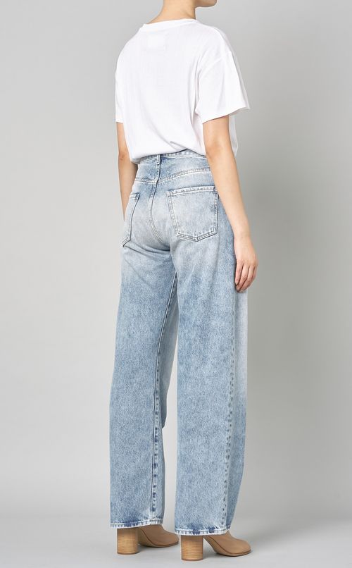 コントラストポケットデニムパンツ