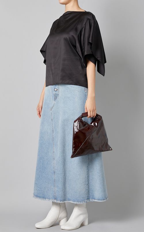 パテントレザーミニジャパニーズバッグ