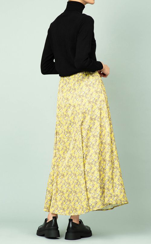 フラワープリントスカート