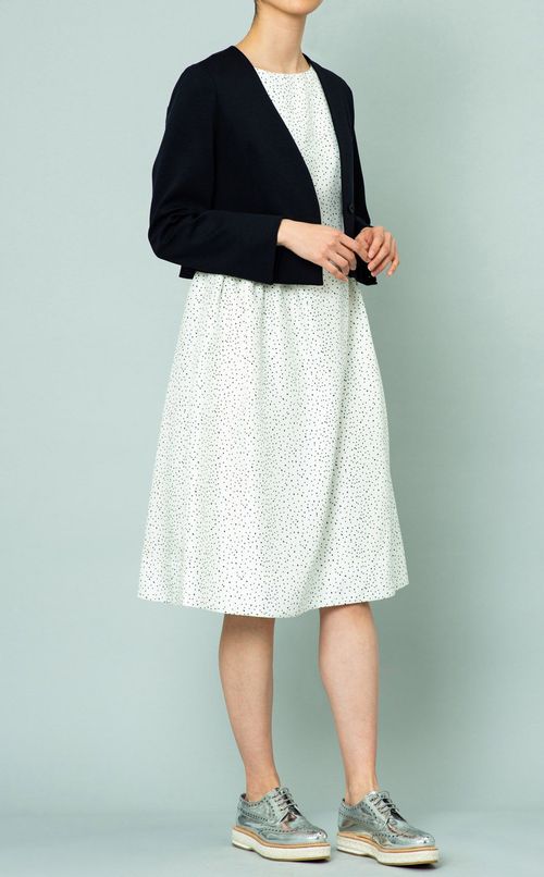 プリントフレアワンピース