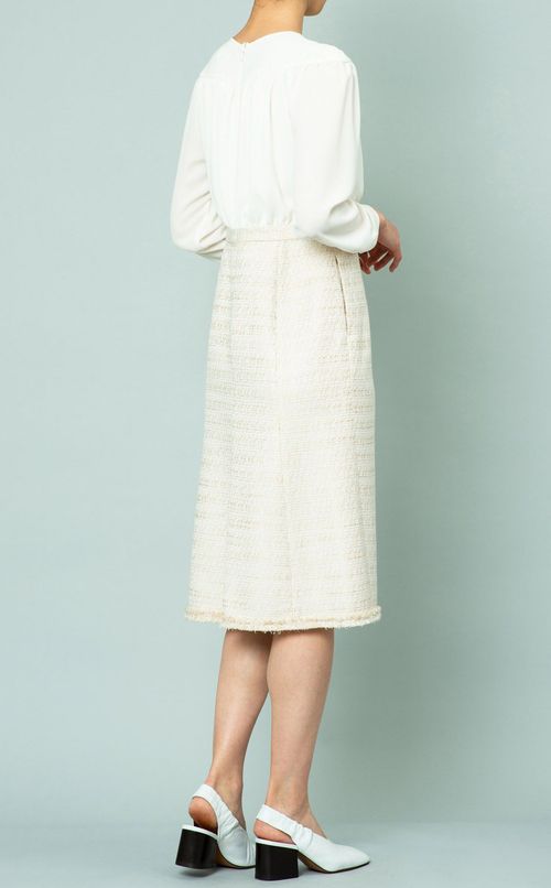 ツイードレイヤードワンピース