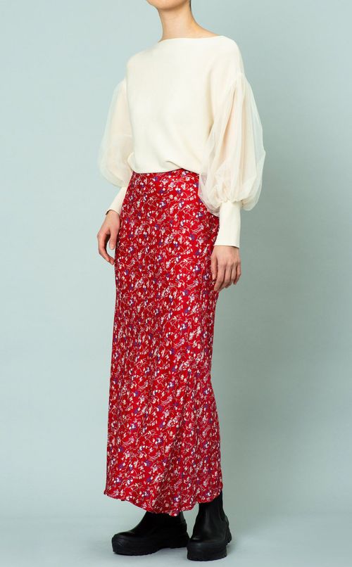 チュールスリーブプルオーバー