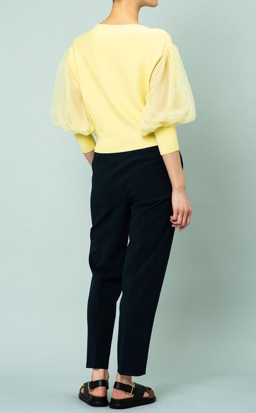 チュールスリーブプルオーバー