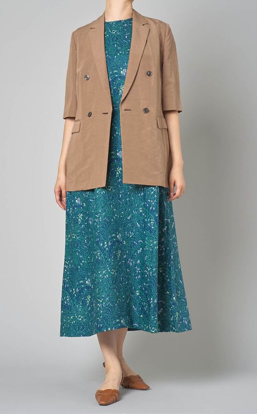 リネンハーフスリーブジャケット