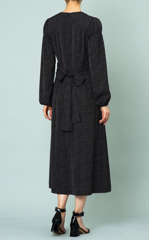 ドットカシュクールワンピース