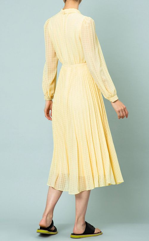 シアーチェックタイワンピース