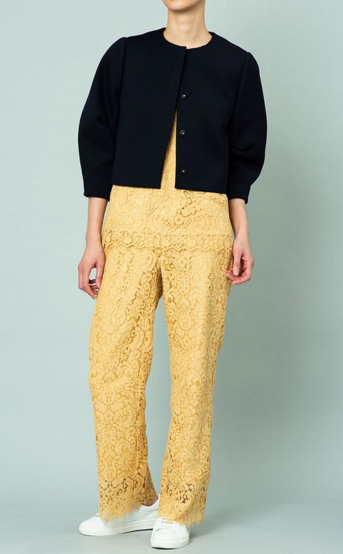 ノーカラーポンチジャケット