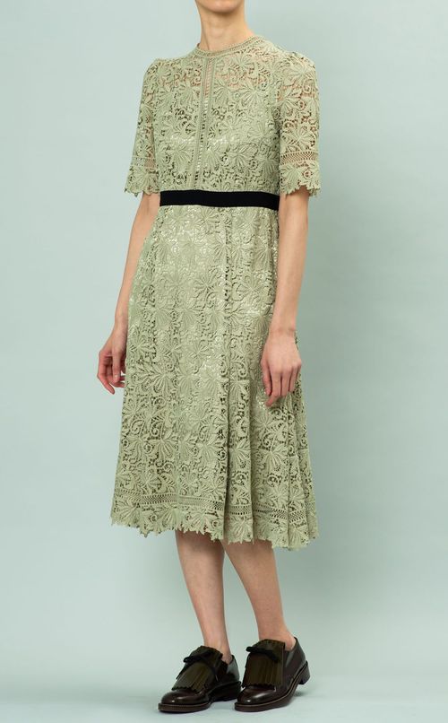 ウエストマークレースワンピース