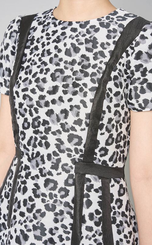 レオパードハーフスリーブワンピース