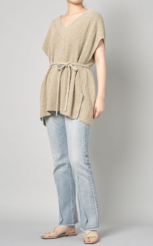 コットンニットベスト