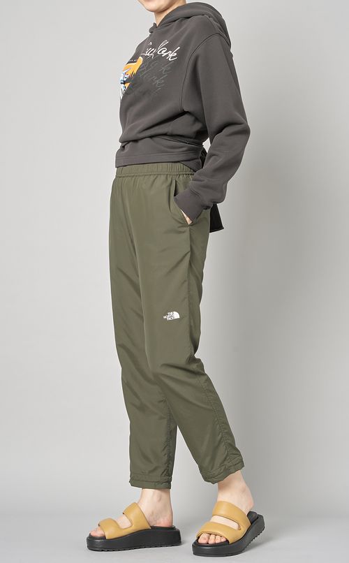 ゴムシャーリングストレートパンツ