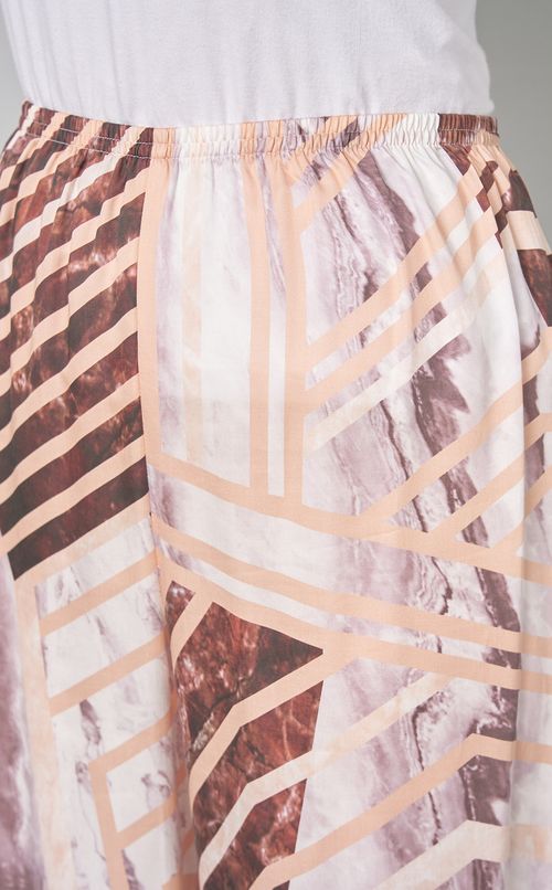 マーブルプリントパンツ