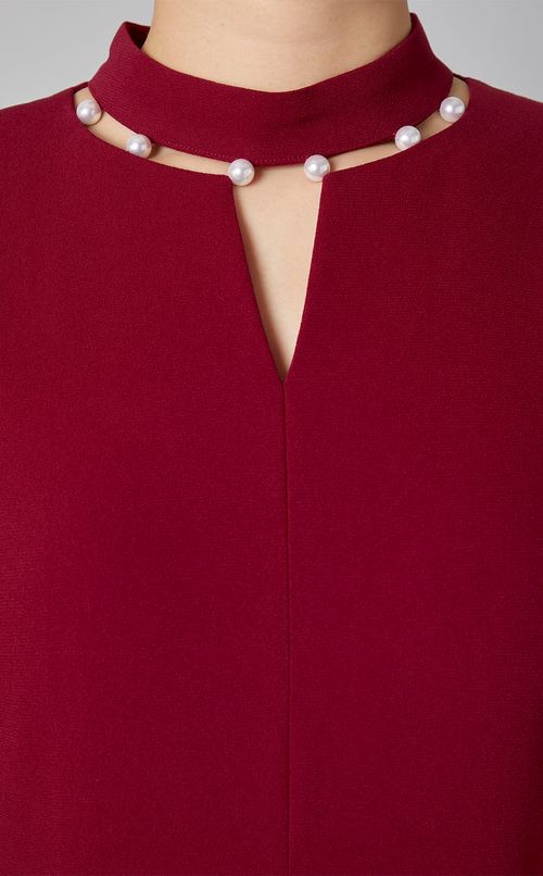 ネックパールワンピース