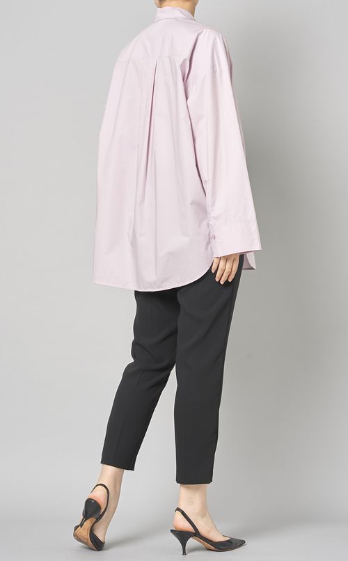 コットンポプリンオーバーサイズシャツ