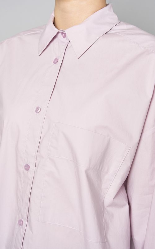 コットンポプリンオーバーサイズシャツ