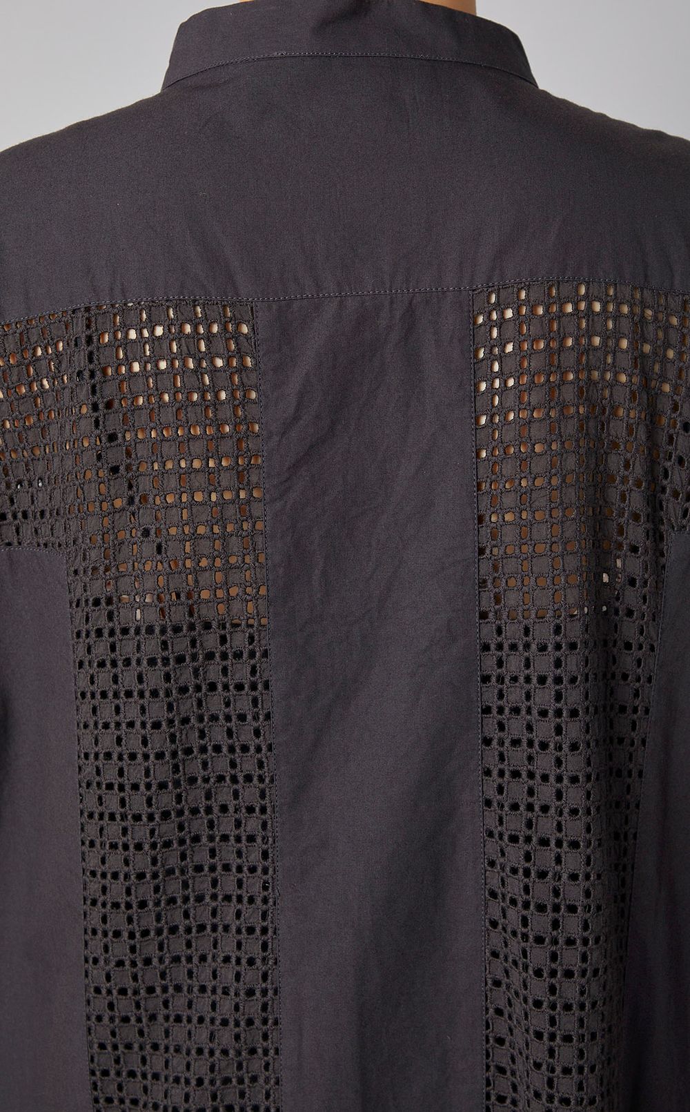 シースルーレースコットンロングドレス