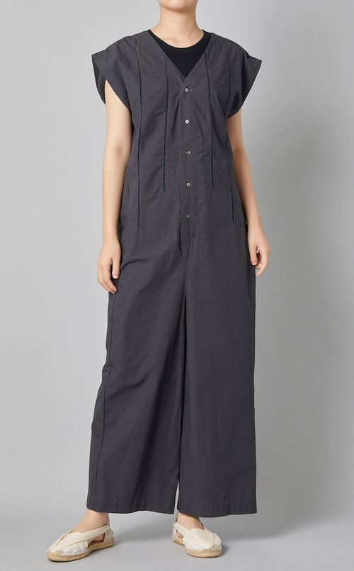 ハシゴレースコットンジャンプスーツ