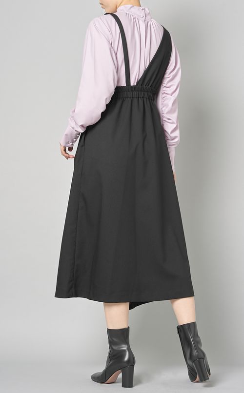 ワンショルダージャンパースカート