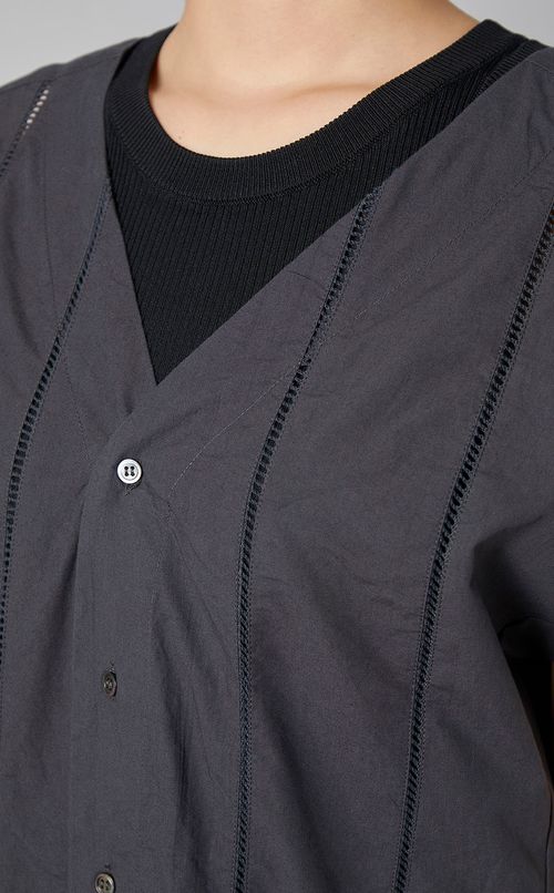 ハシゴレースコットンジャンプスーツ