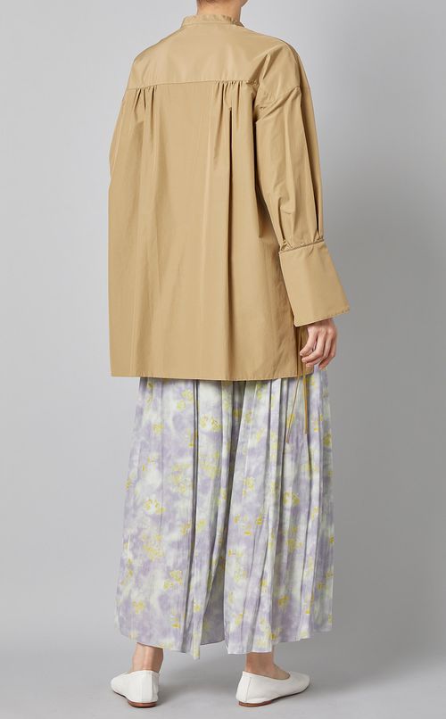 サイドスリットリボンシャツ