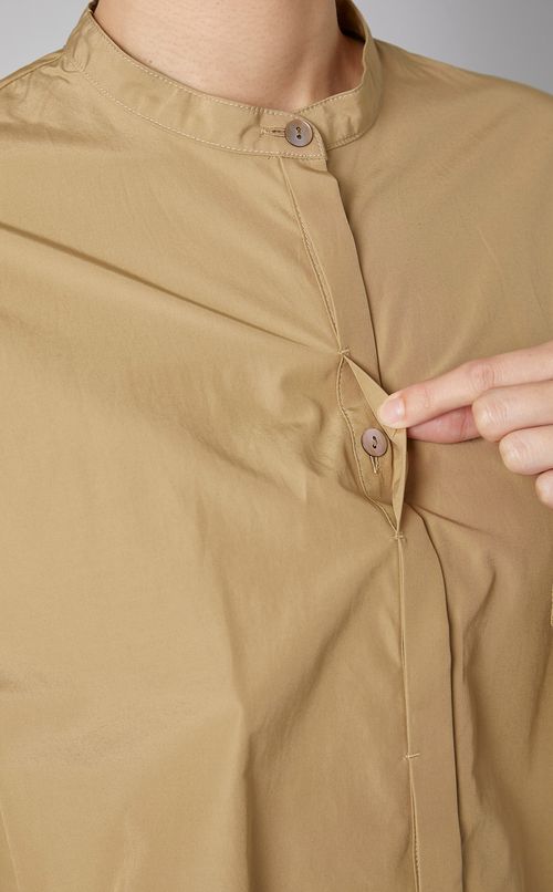 サイドスリットリボンシャツ