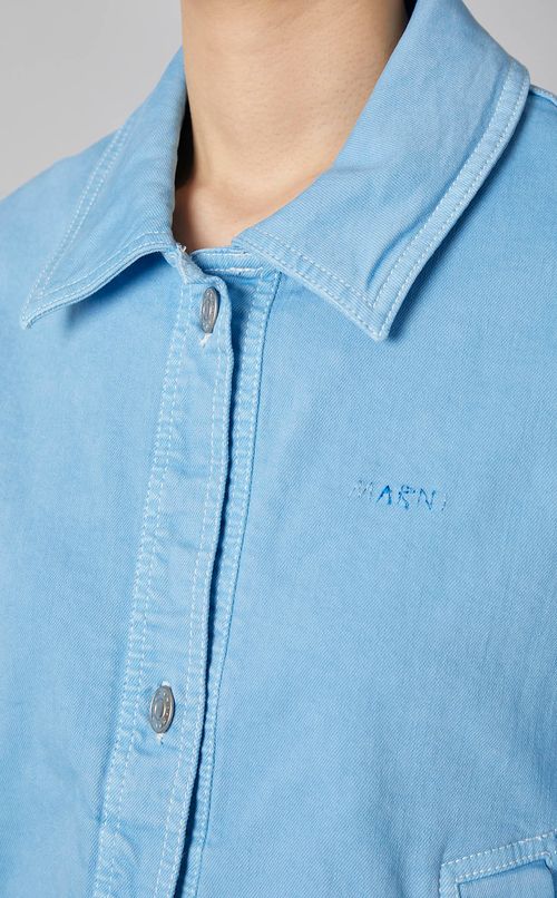 デニムプリントオーバーサイズブルゾン