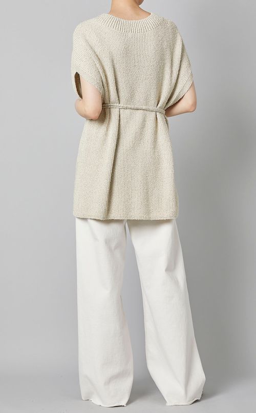 コットンニットベスト