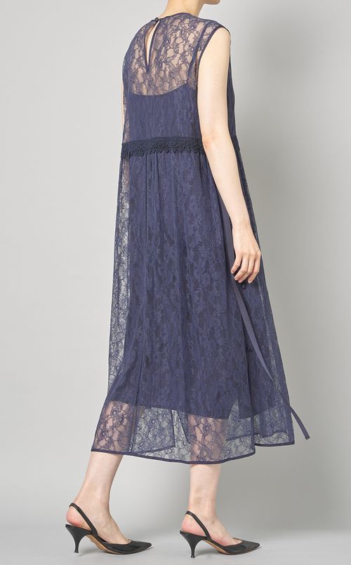 レースレイヤードワンピース