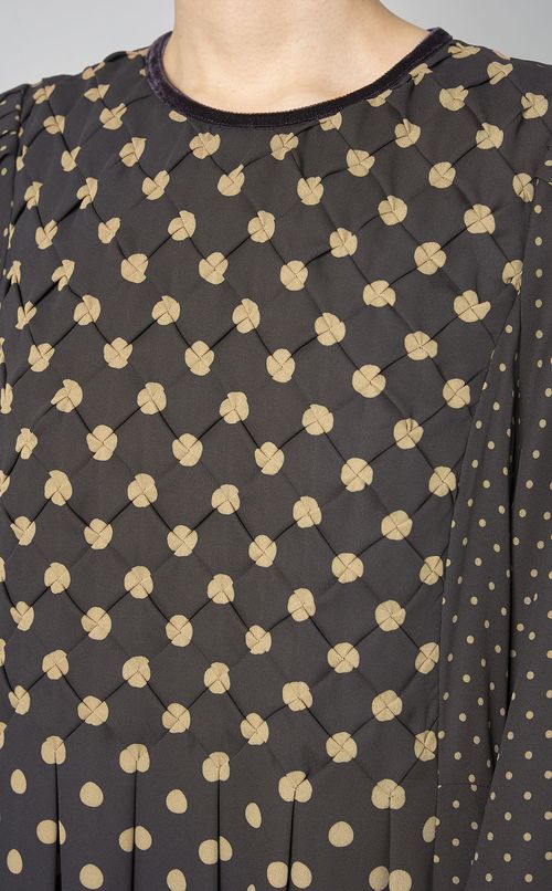 ミックスドットプリントワンピース