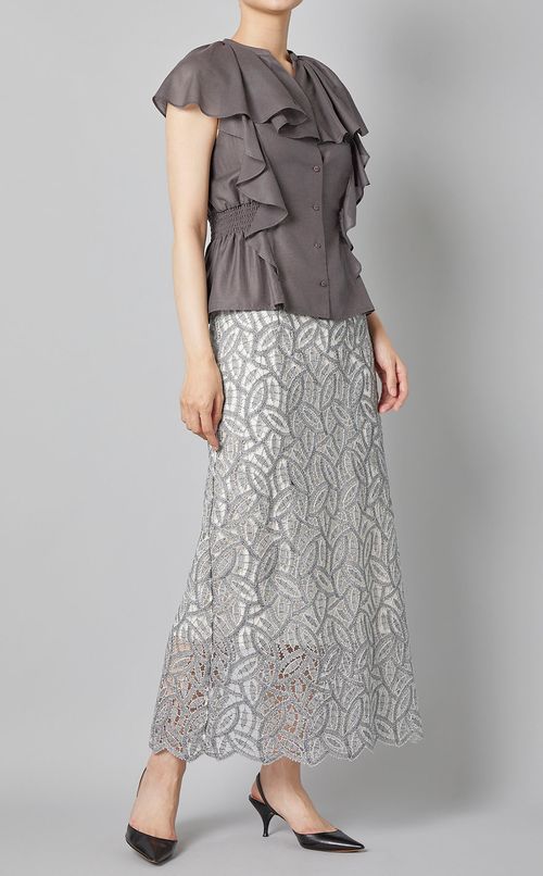 リーフレースタイトスカート