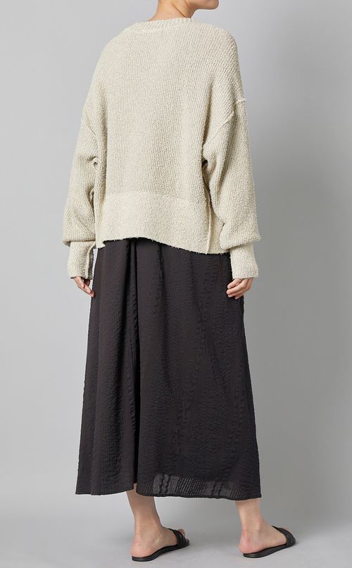 コットンニットカーディガン