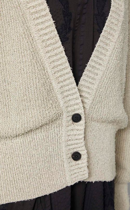 コットンニットカーディガン