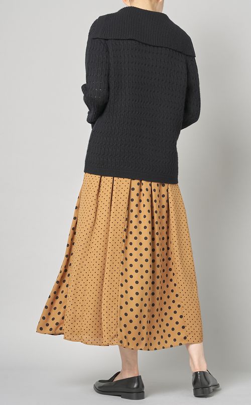 ミックスドットプリントスカート